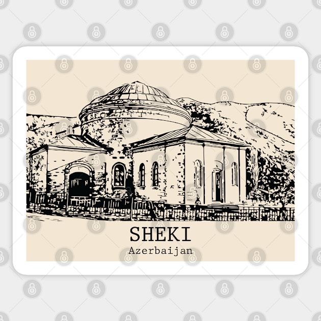 Sheki - Azerbaijan Sticker by Lakeric